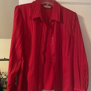 Croft and Barrow and Notations blouses red gently worn